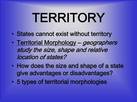 what is a territorial state.